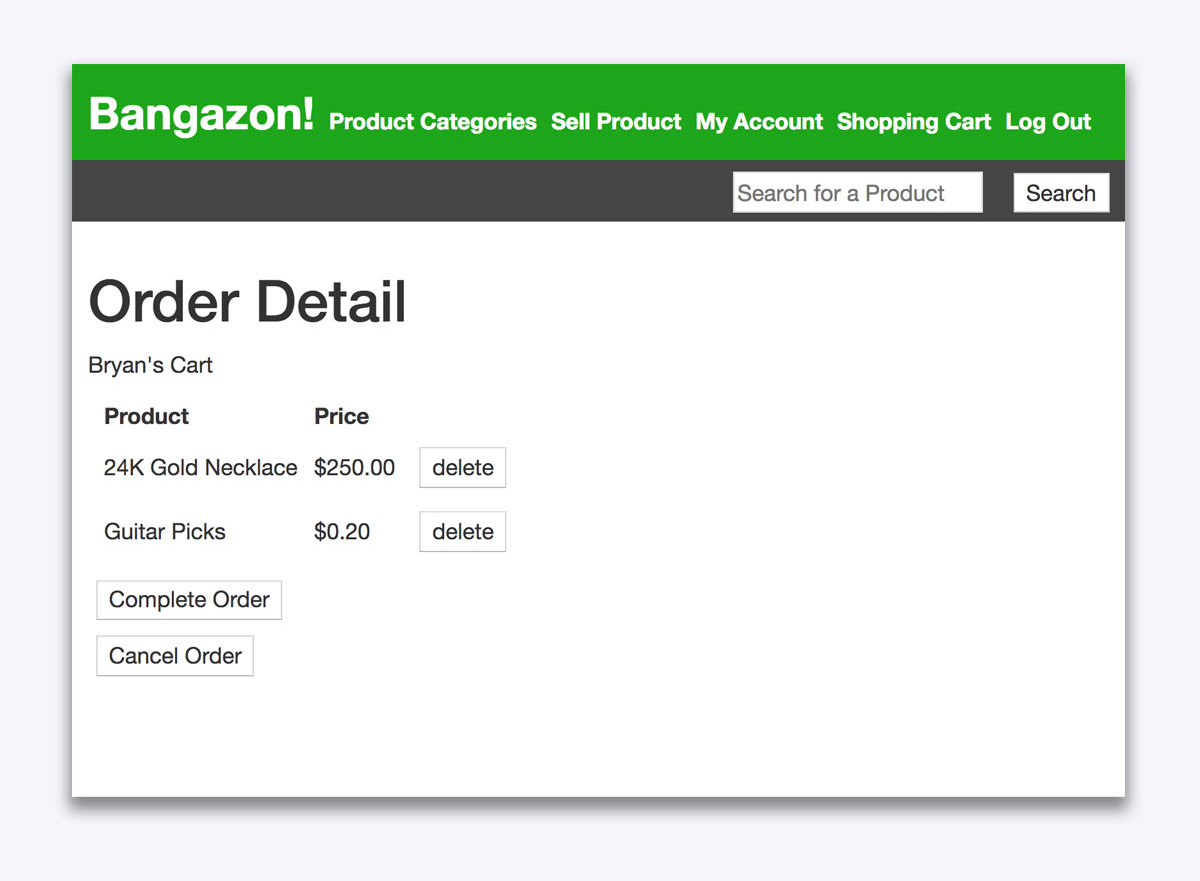 Bangazon eCommerce