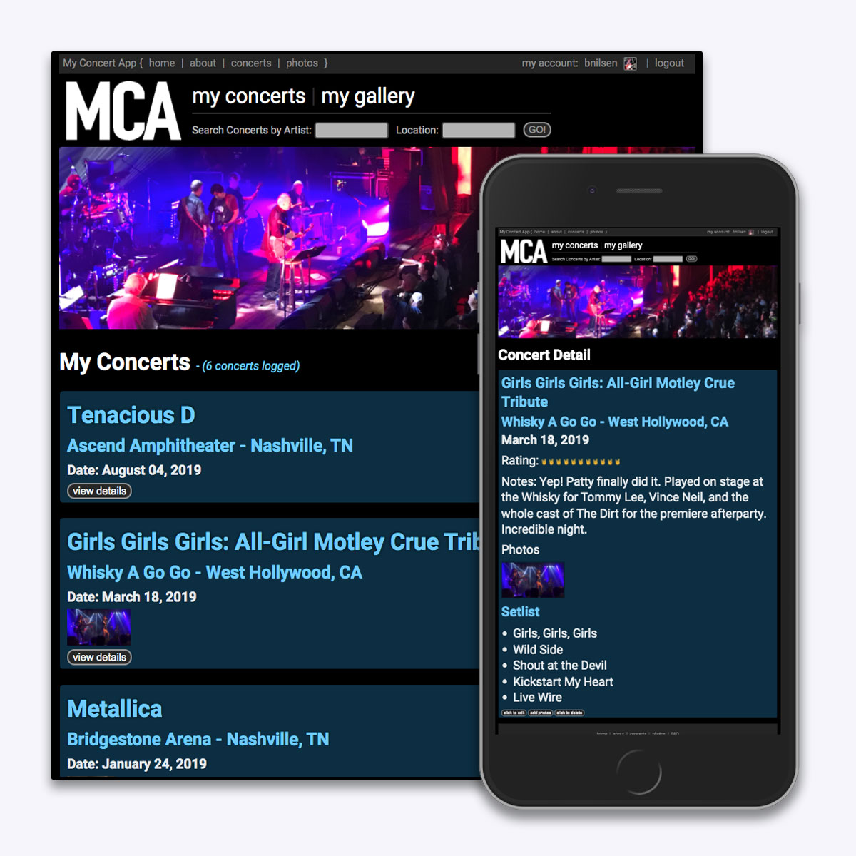 MCA - My Concert App